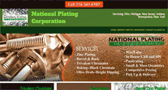 Desktop Screenshot of nationalplatingcorp.com