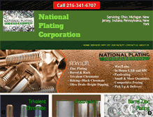 Tablet Screenshot of nationalplatingcorp.com